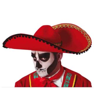 Chapéu Mexicano Vermelho