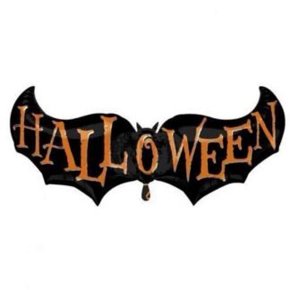 Balão Foil Super Shape Morcego Halloween 46x104 cm