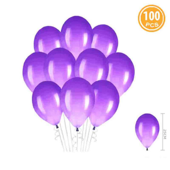 Balões Latex Roxo Escuro 100 un