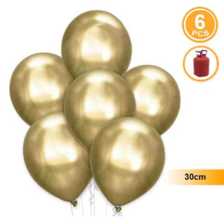 Balões Latex Metalizado 30 cm 6 un