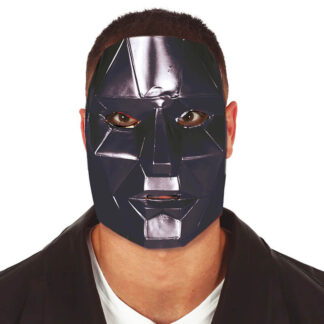 Máscara Vilão Negro PVC