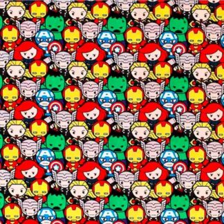 Tecido Estampado Super Heróis Mini