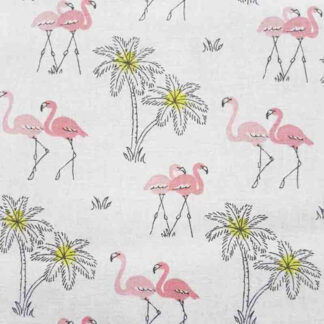 Tecido Estampado Flamingos