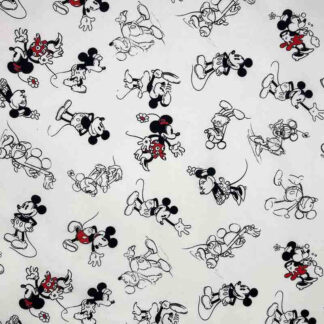Tecido Estampado Petite Doodle Mickey