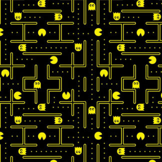 Tecido Estampado Pacman Fluor