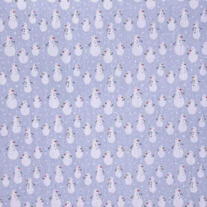 Tecido Estampado Bonecos de Neve