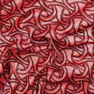 Lycra Glitter Celtic vermelho