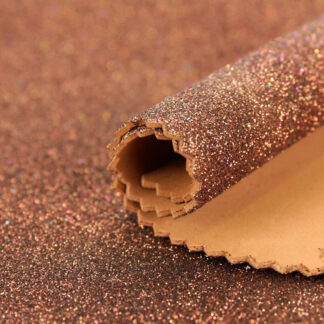 Goma Eva Glitter Castanho