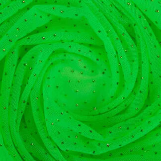 Tule Elástico Glitter Verde Pistache