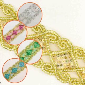 Galão Lantejoulas Losangos