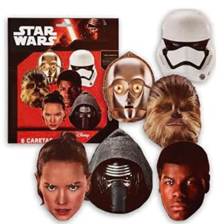 6 Máscaras Papel Star Wars