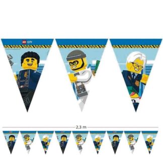 Banner Bandeirolas Lego City 2.3m