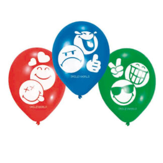 6 Balões Latex 9' Emojis