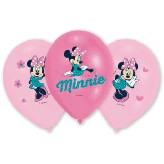 6 Balões Latex 11' Minnie