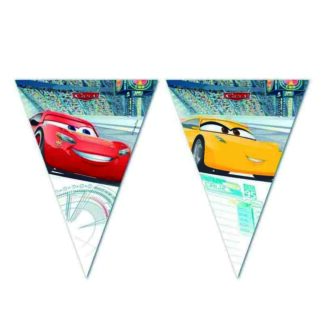 Banner Bandeirinhas Cars 3 2.3m