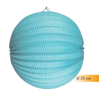 Balão Papel 25cm Turquesa