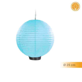Balão Papel c luz 25cm Azul