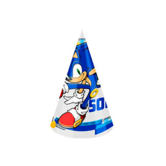 6 Chapéus Papel Sonic