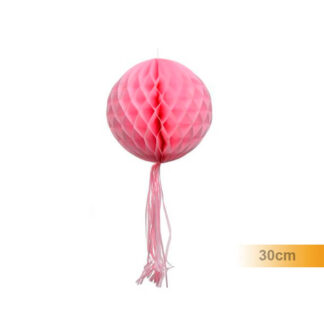 Balão Papel c Cauda 30cm Rosa