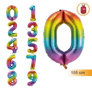 Balão Foil Números 42'' Multicolor