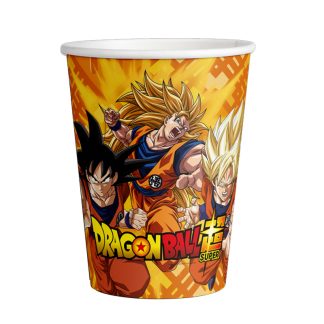 8 Copos Papel Dragon Ball