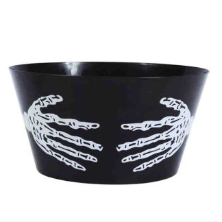 Taça Preta Mãos de Esqueleto