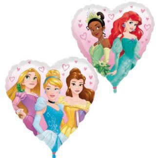 Balão Foil Coração Princesas Disney 43cm
