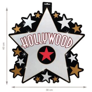 Placa Papel Hollywwod 40cm