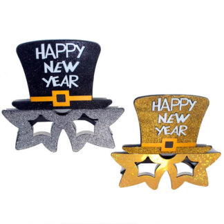 Óculos Prateados "Happy New Year"