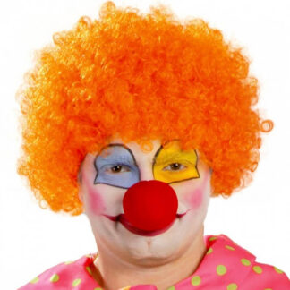 Peruca Palhaço Laranja