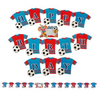 Grinalda Happy Birthday Futebol 3m