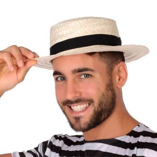Chapéu Palha com Fita Preta