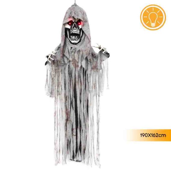 Boneco Morto Cinza com Luz 190x162 cm