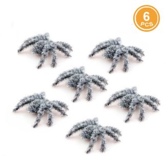 6 Aranhas com Pelo 7cm