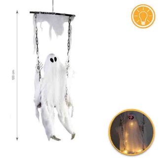 Boneco Fantasma Baloiço com Luz