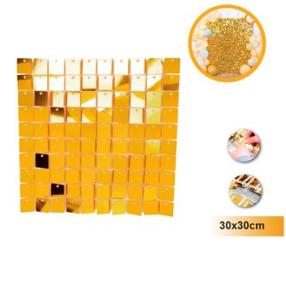 Painel Lantejoulas Douradas