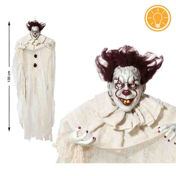 Boneco Palhaço Halloween com Luz 130 cm
