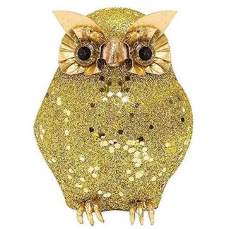 Coruja Dourada Glitter