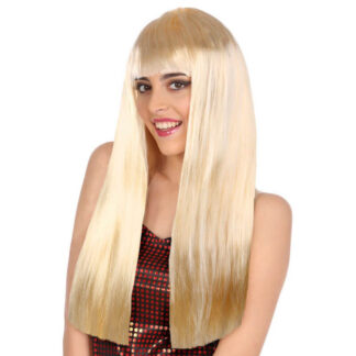 Peruca Loura Lisa 60cm