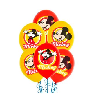 6 Balões Latex Mickey