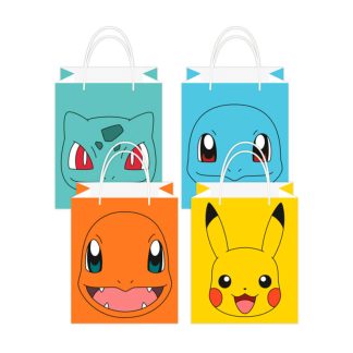 8 Sacos Papel Pokemon
