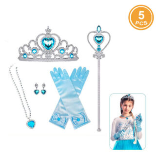 Conj. Princesa 5 pcs. Azul