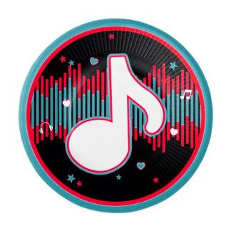 8 Pratos 23 cm Dance Party