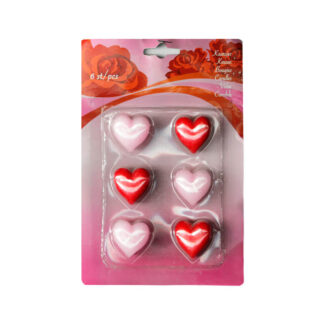 6 Velas Coração