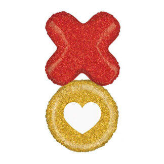 Balão Foil Glitter "XO" 91cm