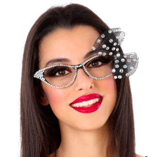 Óculos Brilhantes com Laço