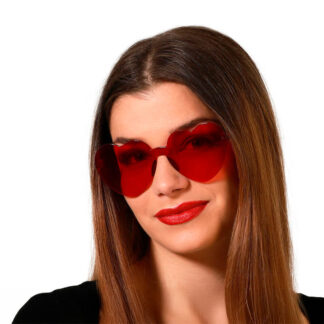 Óculos Coração Vermelho