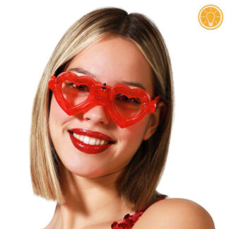 Óculos Coração com luz