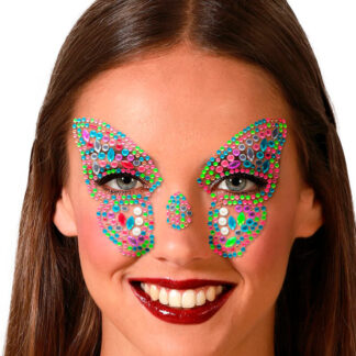 Brilhantes Faciais Borboleta