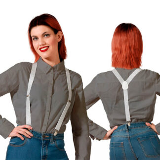 Suspensórios Prateado